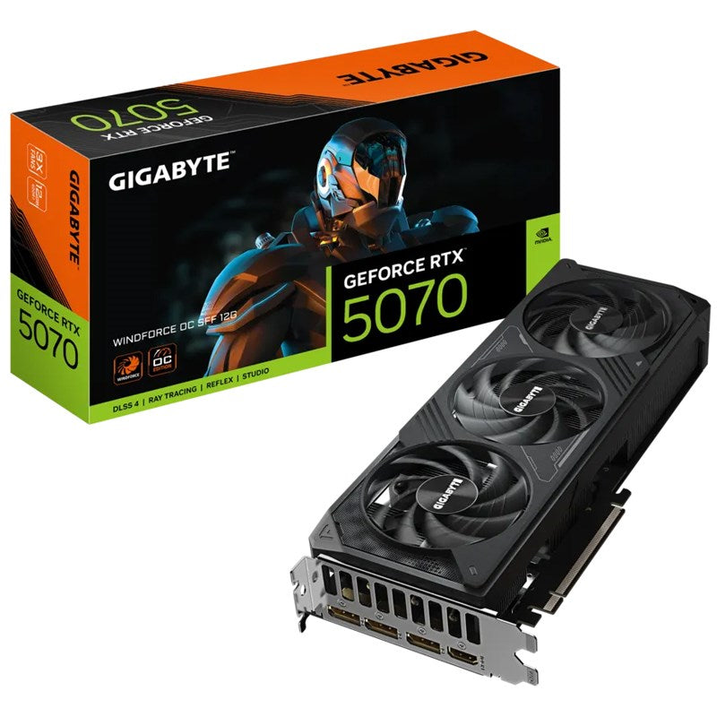 GIGABYTE GeForce RTX 5070 WINDFORCE OC SFF 12GB GDDR7 Gaming Graphics Card GIGABYTE GeForce RTX 5070 WINDFORCE OC SFF 12GB GDDR7 Gaming Graphics Card